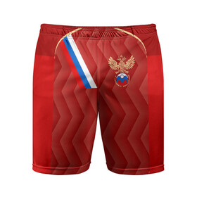 Мужские шорты 3D спортивные с принтом Футбольный союз в Новосибирске,  |  | болельщик | ворота | вратарь | гол | игра | матч | мяч | россия | сборная | спорт | фанат | футбол | чемпионат