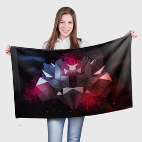 Флаг 3D с принтом МАРМОК в Новосибирске, 100% полиэстер | плотность ткани — 95 г/м2, размер — 67 х 109 см. Принт наносится с одной стороны | awp | counter strike | cs go | hyper beast | team liquid | хайпер бист