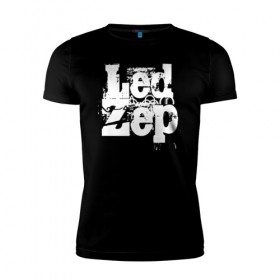 Мужская футболка премиум с принтом Led Zeppelin в Новосибирске, 92% хлопок, 8% лайкра | приталенный силуэт, круглый вырез ворота, длина до линии бедра, короткий рукав | Тематика изображения на принте: led | led zep | led zeppelin | ledzep | lz | zoso | группа | джимми пейдж | джон генри бонэм | джон пол джонс | зосо | лед зепелен | лед зеппелин | ледзепелен | ледзеппелин | роберт плант | рок