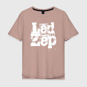 Мужская футболка хлопок Oversize с принтом Led Zeppelin в Новосибирске, 100% хлопок | свободный крой, круглый ворот, “спинка” длиннее передней части | led | led zep | led zeppelin | ledzep | lz | zoso | группа | джимми пейдж | джон генри бонэм | джон пол джонс | зосо | лед зепелен | лед зеппелин | ледзепелен | ледзеппелин | роберт плант | рок