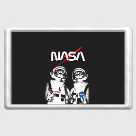 Магнит 45*70 с принтом Nasa cats austronaut  в Новосибирске, Пластик | Размер: 78*52 мм; Размер печати: 70*45 | cats austronaut | nasa | space | космос | кот космонавт | наса | насса