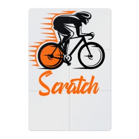 Магнитный плакат 2Х3 с принтом Scratch в Новосибирске, Полимерный материал с магнитным слоем | 6 деталей размером 9*9 см | bicycle racer | bicycling | bike | helmet | race | scratch | speed | sportsman | trek | велогонка | велогонщик | велосипед | гонка | скорость | спортсмен | трек | шлем