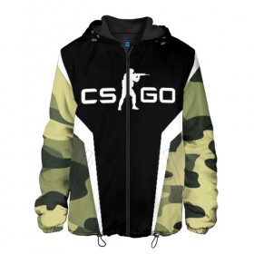 Мужская куртка 3D с принтом CS:GO Camouflage в Новосибирске, ткань верха — 100% полиэстер, подклад — флис | прямой крой, подол и капюшон оформлены резинкой с фиксаторами, два кармана без застежек по бокам, один большой потайной карман на груди. Карман на груди застегивается на липучку | Тематика изображения на принте: conter | counter | cs go | csgo | global | offensive | strike | контер | кс го | ксго | страйк