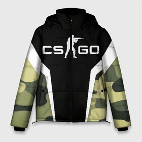 Мужская зимняя куртка 3D с принтом CSGO Camouflage в Новосибирске, верх — 100% полиэстер; подкладка — 100% полиэстер; утеплитель — 100% полиэстер | длина ниже бедра, свободный силуэт Оверсайз. Есть воротник-стойка, отстегивающийся капюшон и ветрозащитная планка. 

Боковые карманы с листочкой на кнопках и внутренний карман на молнии. | Тематика изображения на принте: conter | counter | cs go | csgo | global | offensive | strike | контер | кс го | ксго | страйк