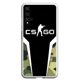 Чехол для Honor 20 с принтом CSGO Camouflage в Новосибирске, Силикон | Область печати: задняя сторона чехла, без боковых панелей | conter | counter | cs go | csgo | global | offensive | strike | контер | кс го | ксго | страйк