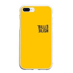 Чехол для iPhone 7Plus/8 Plus матовый с принтом BILLIE EILISH (как в bad guy) в Новосибирске, Силикон | Область печати: задняя сторона чехла, без боковых панелей | all | asleep | bad | bellyache | billie | dont | eilish | eyes | fall | guy | logo | music | ocean | reserved | singer | smile | when | yellow | айлиш | били | билли | бэрд | желтая | желтый | лого | музыка | пайрат | певица | эйлиш