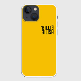 Чехол для iPhone 13 mini с принтом BILLIE EILISH (как в bad guy) в Новосибирске,  |  | Тематика изображения на принте: all | asleep | bad | bellyache | billie | dont | eilish | eyes | fall | guy | logo | music | ocean | reserved | singer | smile | when | yellow | айлиш | били | билли | бэрд | желтая | желтый | лого | музыка | пайрат | певица | эйлиш