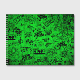Альбом для рисования с принтом Billie Eilish Graffiti Grunge в Новосибирске, 100% бумага
 | матовая бумага, плотность 200 мг. | Тематика изображения на принте: billie | eilish | graffiti | grunge | айлиш | билли | граффити | татуировки