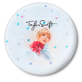 Значок с принтом Taylor Swift в Новосибирске,  металл | круглая форма, металлическая застежка в виде булавки | lover | taylor swift | taylor swift lover | тэйлор свифт
