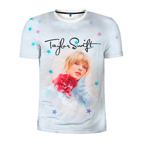 Мужская футболка 3D спортивная с принтом Taylor Swift в Новосибирске, 100% полиэстер с улучшенными характеристиками | приталенный силуэт, круглая горловина, широкие плечи, сужается к линии бедра | lover | taylor swift | taylor swift lover | тэйлор свифт