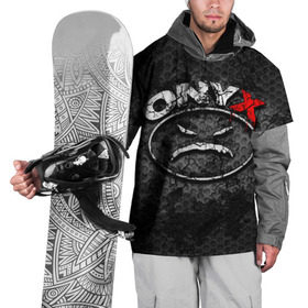 Накидка на куртку 3D с принтом Onyx в Новосибирске, 100% полиэстер |  | fredro starr | onyx | rap | sonny seeza | sticky fingaz | оникс | рэп