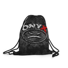 Рюкзак-мешок 3D с принтом Onyx в Новосибирске, 100% полиэстер | плотность ткани — 200 г/м2, размер — 35 х 45 см; лямки — толстые шнурки, застежка на шнуровке, без карманов и подкладки | fredro starr | onyx | rap | sonny seeza | sticky fingaz | оникс | рэп