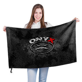 Флаг 3D с принтом Onyx в Новосибирске, 100% полиэстер | плотность ткани — 95 г/м2, размер — 67 х 109 см. Принт наносится с одной стороны | fredro starr | onyx | rap | sonny seeza | sticky fingaz | оникс | рэп