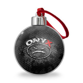 Ёлочный шар с принтом Onyx в Новосибирске, Пластик | Диаметр: 77 мм | fredro starr | onyx | rap | sonny seeza | sticky fingaz | оникс | рэп