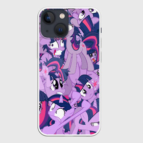 Чехол для iPhone 13 mini с принтом PATTERN PONY в Новосибирске,  |  | my little pony | pinkie pie | scootaloo | spike | sweaty balls | искорка | крошка бель | маленькие пони | мульфтфильм | пони | скутолу | эппл блум