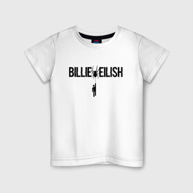 Детская футболка хлопок с принтом BILLIE EILISH SPIDER в Новосибирске, 100% хлопок | круглый вырез горловины, полуприлегающий силуэт, длина до линии бедер | be | billie | billie eilish | билли | билли айлиш