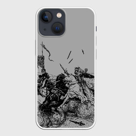 Чехол для iPhone 13 mini с принтом Рыцарский Турнир в Новосибирске,  |  | Тематика изображения на принте: бои на мечах | исб | историческая реконструкция | крестоносец | ролевик | рыцарь | средневековье | фехтование