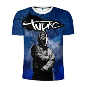 Мужская футболка 3D спортивная с принтом 2Pac в Новосибирске, 100% полиэстер с улучшенными характеристиками | приталенный силуэт, круглая горловина, широкие плечи, сужается к линии бедра | 2 pac | 2 pack | 2 pak | 2pack | 2pak | gangsta | gangster | hiphop | makaveli | mc new york | rap | thug life | tu pac | tupac | tupac shakur | tupack | two pac | west coast | гангста | реп | рэп | ту пак | тупак