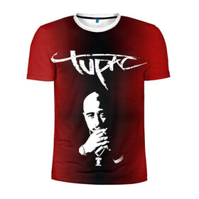 Мужская футболка 3D спортивная с принтом 2Pac в Новосибирске, 100% полиэстер с улучшенными характеристиками | приталенный силуэт, круглая горловина, широкие плечи, сужается к линии бедра | 2 pac | 2 pack | 2 pak | 2pack | 2pak | gangsta | gangster | hiphop | makaveli | mc new york | rap | thug life | tu pac | tupac | tupac shakur | tupack | two pac | west coast | гангста | реп | рэп | ту пак | тупак