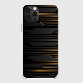 Чехол для iPhone 12 Pro Max с принтом Futuristic technology lines в Новосибирске, Силикон |  | abstract | art | geometry | lights | lines | stripe | technology | абстрактный | абстракция | арт | геометрия | линии | полосы