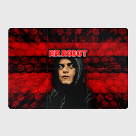 Магнитный плакат 3Х2 с принтом Mr.robot  в Новосибирске, Полимерный материал с магнитным слоем | 6 деталей размером 9*9 см | Тематика изображения на принте: robot | драма | мистер | мистер робот | психологический триллер | рами малек | робот | технотриллер