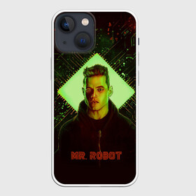 Чехол для iPhone 13 mini с принтом Мистер Робот в Новосибирске,  |  | mr. robot | мистер робот | сериал | фильм | хакер | элиот | эллиот