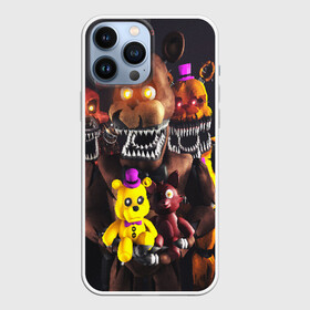 Чехол для iPhone 13 Pro Max с принтом FIVE NIGHTS AT FREDDYS в Новосибирске,  |  | Тематика изображения на принте: 5 ночей с фредди | animation | bonnie | chica | five nights at freddys | fnaf | foxy | freddy | funny | horror | scary | бонни | майк | пять | ужас | фнаф | фокси | фредди | чика | шмидт