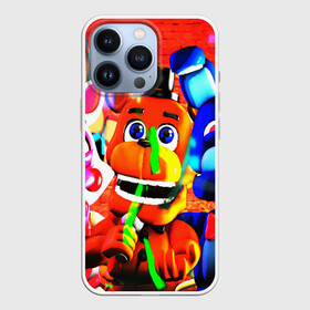 Чехол для iPhone 13 Pro с принтом FIVE NIGHTS AT FREDDYS в Новосибирске,  |  | Тематика изображения на принте: 5 ночей с фредди | animation | bonnie | chica | five nights at freddys | fnaf | foxy | freddy | funny | horror | scary | бонни | майк | пять | ужас | фнаф | фокси | фредди | чика | шмидт