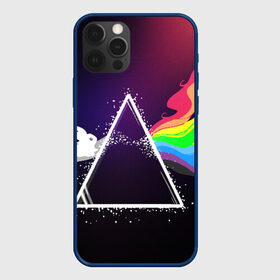 Чехол для iPhone 12 Pro Max с принтом PINK FLOYD в Новосибирске, Силикон |  | Тематика изображения на принте: music | pink floyd | the dark side of the moon | космос | луна | музыка | пинк флойд | призма | рок | треугольник | триангулярная призма