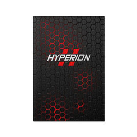 Обложка для паспорта матовая кожа с принтом HYPERION в Новосибирске, натуральная матовая кожа | размер 19,3 х 13,7 см; прозрачные пластиковые крепления | borderlands | borderlands 3 | hyperion | бордерлендс | гиперион