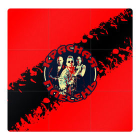 Магнитный плакат 3Х3 с принтом Красная плесень + Анархия в Новосибирске, Полимерный материал с магнитным слоем | 9 деталей размером 9*9 см | 90е | old school | камеди рок | красная | мелодекламация (сказки и мюзиклы) | музыкальная пародия | олд скулл | панк рок | плесень | стёб поп | хэви метал | яцына | яцына павел