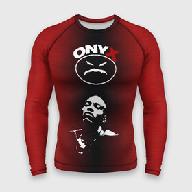 Мужской рашгард 3D с принтом Onyx в Новосибирске,  |  | fredro starr | gangsta | gangsta rap | gangster | hardcore | hip hop | hiphop | icon | old school | oniks | onix | onyks | onyx | rap | sticky fingaz | ганста | оникс | реп | рэп | хип хоп