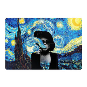 Магнитный плакат 3Х2 с принтом Марла на картине Ван Гога в Новосибирске, Полимерный материал с магнитным слоем | 6 деталей размером 9*9 см | ван гог | вангог | звездная ночь | картина | марла | марла сингер | модернизм | постмодерн | художник | экспонат | экспрессионизм