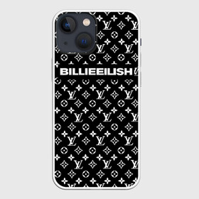 Чехол для iPhone 13 mini с принтом BILLIE EILISH в Новосибирске,  |  | be | billie | billie eilish | blohsh | brand | france | logo | louis vuitton | lv | pattern | билли | билли айлиш | бренд | лв | лого | лоуис вуиттон | луи вуиттон | мода | паттерн | фигуры | франция
