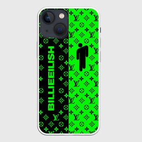 Чехол для iPhone 13 mini с принтом BILLIE EILISH в Новосибирске,  |  | be | billie | billie eilish | blohsh | brand | france | logo | louis vuitton | lv | pattern | билли | билли айлиш | бренд | лв | лого | лоуис вуиттон | луи вуиттон | мода | паттерн | фигуры | франция