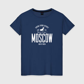 Женская футболка хлопок с принтом Москва Iron в Новосибирске, 100% хлопок | прямой крой, круглый вырез горловины, длина до линии бедер, слегка спущенное плечо | i love moscow | moscow | город | москва | мск | регион | я люблю москву