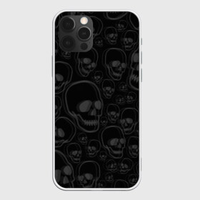 Чехол для iPhone 12 Pro Max с принтом PATTERN ЧЕРЕПА в Новосибирске, Силикон |  | abstract | abstraction | bones | fantasy | skull | голова | кости | скилет | череп