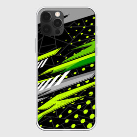 Чехол для iPhone 12 Pro Max с принтом Black and Green в Новосибирске, Силикон |  | texture | абстракция | граффити | краски | линии | текстура | уличный стиль | яркая