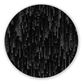 Коврик для мышки круглый с принтом ПРОГРАММНЫЙ КОД НА ЯПОНСКОМ в Новосибирске, резина и полиэстер | круглая форма, изображение наносится на всю лицевую часть | hugo weaving | pc | the matrix | код | компьютеры | матрица | матрица 4 | программист | программный код | цифры