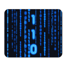 Коврик для мышки прямоугольный с принтом Я ПРОГРАММИСТ в Новосибирске, натуральный каучук | размер 230 х 185 мм; запечатка лицевой стороны | hugo weaving | pc | the matrix | код | компьютеры | матрица | матрица 4 | программист | программный код | цифры