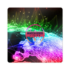 Магнит виниловый Квадрат с принтом WATCH DOGS LEGION в Новосибирске, полимерный материал с магнитным слоем | размер 9*9 см, закругленные углы | ded sec | hacker | legion | watch dogs | watch dogs 2 | watch dogs legion | легион | хакер