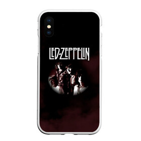 Чехол для iPhone XS Max матовый с принтом Led Zeppelin в Новосибирске, Силикон | Область печати: задняя сторона чехла, без боковых панелей | led | led zep | led zeppelin | ledzep | lz | zoso | группа | джимми пейдж | джон генри бонэм | джон пол джонс | зосо | лед зепелен | лед зеппелин | ледзепелен | ледзеппелин | роберт плант | рок