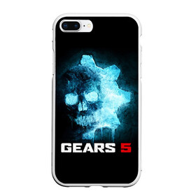 Чехол для iPhone 7Plus/8 Plus матовый с принтом GEARS 5 в Новосибирске, Силикон | Область печати: задняя сторона чехла, без боковых панелей | game | games | gears | gears 5 | gears of war | logo | shooter | symbol | war | боевик | вар | войны | гирс | гирс 5 | гирс оф вар | игра | игры | лого | логотип | символ | шестерни | шутер