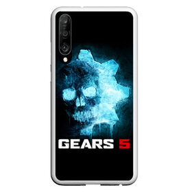 Чехол для Honor P30 с принтом GEARS 5 в Новосибирске, Силикон | Область печати: задняя сторона чехла, без боковых панелей | game | games | gears | gears 5 | gears of war | logo | shooter | symbol | war | боевик | вар | войны | гирс | гирс 5 | гирс оф вар | игра | игры | лого | логотип | символ | шестерни | шутер