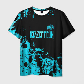 Мужская футболка 3D с принтом Led Zeppelin в Новосибирске, 100% полиэфир | прямой крой, круглый вырез горловины, длина до линии бедер | led | led zep | led zeppelin | ledzep | lz | zoso | группа | джимми пейдж | джон генри бонэм | джон пол джонс | зосо | лед зепелен | лед зеппелин | ледзепелен | ледзеппелин | роберт плант | рок