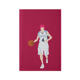 Обложка для паспорта матовая кожа с принтом Seijuurou Akashi в Новосибирске, натуральная матовая кожа | размер 19,3 х 13,7 см; прозрачные пластиковые крепления | akashi | basket | basketball | kuroko | kuroko no basket | seijuurou | акаши | баскетбол | куроко | сэйджуро