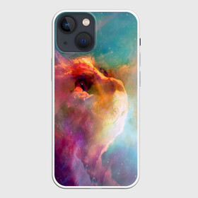 Чехол для iPhone 13 mini с принтом КОСМИЧЕСКИЙ КОТ в Новосибирске,  |  | cat | colors | galaxy | paints | space | star
nebula | абстракция | вселенная | галактика | звезда | звезды | космический | космический кот | кот | кошка | краски | планеты