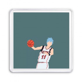 Магнит 55*55 с принтом Tetsuya Kuroko в Новосибирске, Пластик | Размер: 65*65 мм; Размер печати: 55*55 мм | Тематика изображения на принте: basket | basketball | kuroko | kuroko no basket | phantom | tetsu | tetsuya | баскетбол | куроко | тэцу | тэцуя | фантом