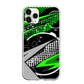 Чехол для iPhone 11 Pro Max матовый с принтом Black and Green в Новосибирске, Силикон |  | texture | абстракция | граффити | краски | линии | текстура | уличный стиль | яркая