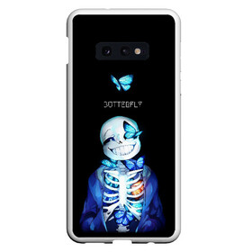 Чехол для Samsung S10E с принтом Undertale в Новосибирске, Силикон | Область печати: задняя сторона чехла, без боковых панелей | sans | undertale | андертале | андертейл | игра | подземная история | подземная сказка | санс | ундертале